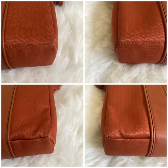 Hermes Acapulco Toile Chevron Shoulder Bag